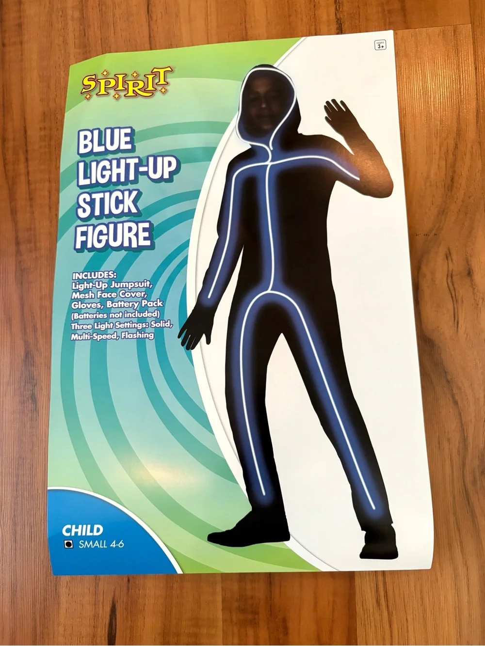 Spirit Blue Light-Up Stick Figure Costume